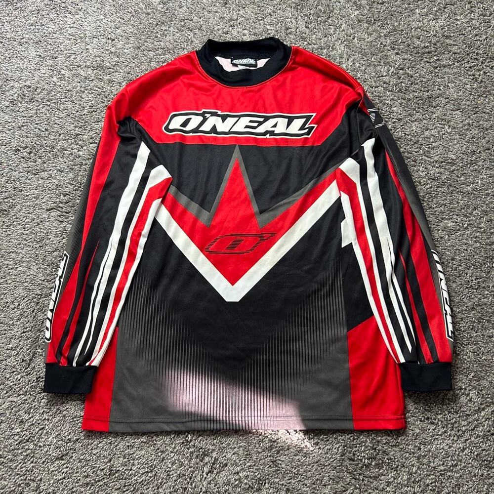Y2k oneal racing jersey red
